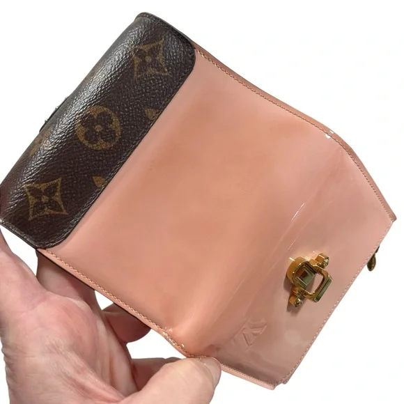 Louis Vuitton Ballerine Pink & Monogram Leather Cherrywood Compact Bifold Wallet - Picture 13 of 15